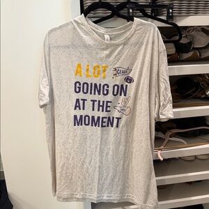 Bella Canvas White Speckled 'A Lot Going On At The Moment' Graphic Tee